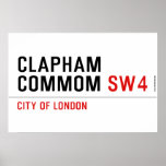 Clapham Commom  Posters