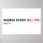Habibah Rashid  Posters