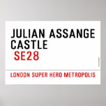 JULIAN ASSANGE CASTLE    Posters