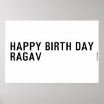 Happy birth day  Ragav  Posters