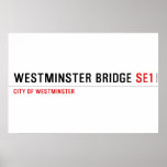 Westminster Bridge  Posters