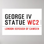 george iv statue  Posters