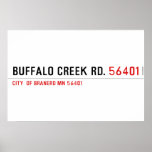 buffalo creek rd.  Posters
