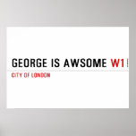 George is awsome  Posters