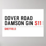 Dover Road  Damson Gin  Posters