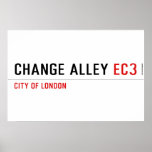 CHANGE ALLEY  Posters