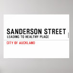 SANDERSON STREET  Posters