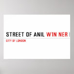 Street of anil  Posters