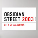 Obsidian Street  Posters
