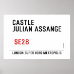 CASTLE  JULIAN ASSANGE    Posters