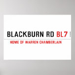 Blackburn Rd  Posters