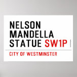 nelson mandella statue  Posters