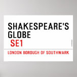 Shakespeare's globe   Posters