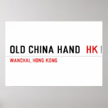OLD CHINA HAND   Posters