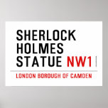 sherlock holmes statue  Posters