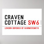 craven cottage  Posters