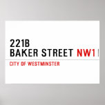 221B BAKER STREET  Posters