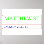 Matthew st  Posters