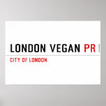 London vegan  Posters