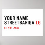 Your Name StreetBariga  Posters