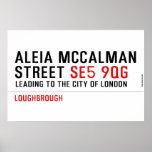Aleia Mccalman Street  Posters