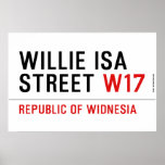 willie isa Street  Posters