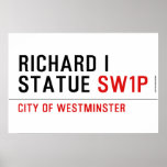 richard i statue  Posters