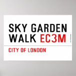 sky garden walk  Posters