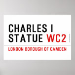 charles i statue  Posters