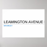 Leamington Avenue  Posters