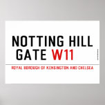 notting hill  gate  Posters