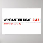 WINCANTON ROAD  Posters
