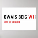 Owais beig  Posters