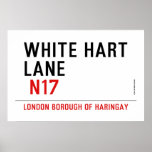 white hart lane   Posters