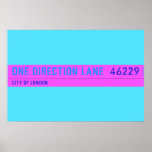 One Direction Lane   Posters