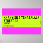 Khanyisile Tshabalala Street  Posters