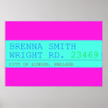 Brenna Smith Wright Rd.  Posters