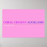 coral cresent  Posters