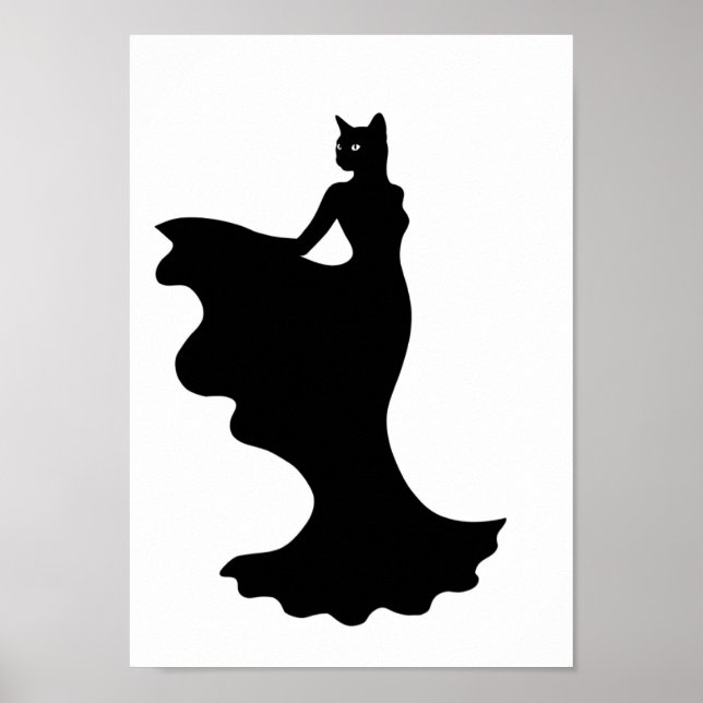 Posters Black and White Fashion Animal (Front)