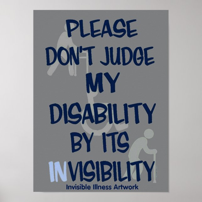POSTERS...Disabiliy/INvisibility Poster (Front)