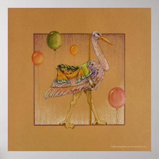 Posters, Prints - Carousel Stork