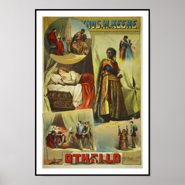 Posters Theater Vintage "Othello" (Front)