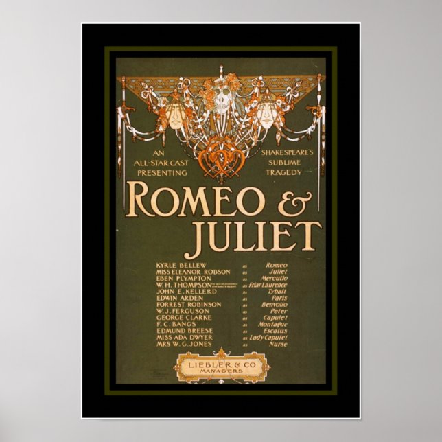 Posters Theater Vintage Romeo Juliet (Front)