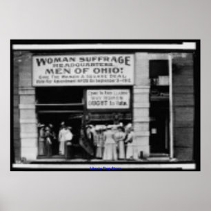 POSTERS - VINTAGE - WOMENS SUFFRAGE HEADQUARTERS