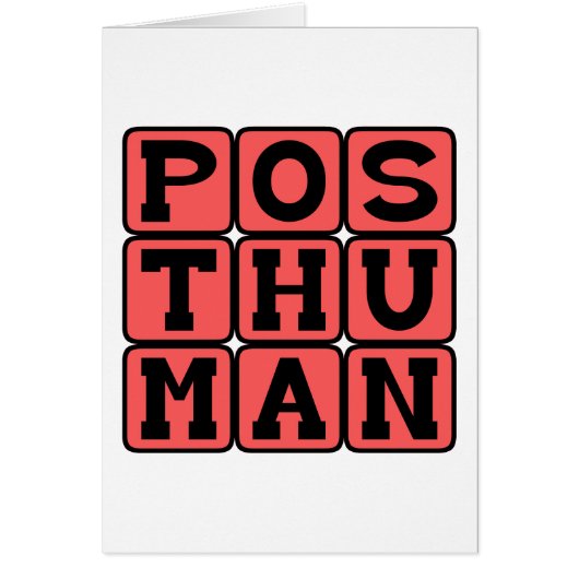 Posthuman, Science Fiction Concept Cards (Front)