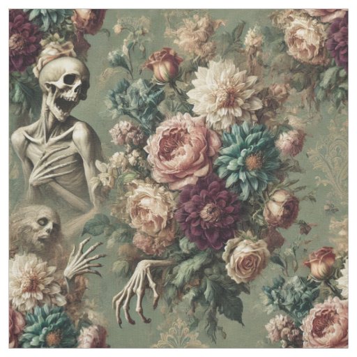 Posthumous Heartache – Gothic Statement Tile Fabric