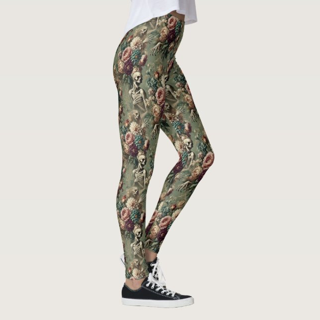 Posthumous Heartache – Gothic Victorian Leggings (Right)