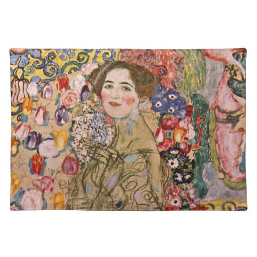 Posthumous Portrait of Ria Munk by Gustav Klimt Cloth Placemat