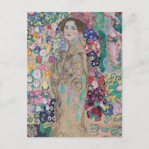 Posthumous Portrait of Ria Munk by Gustav Klimt Postcard