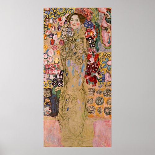 Posthumous Portrait of Ria Munk by Gustav Klimt Poster